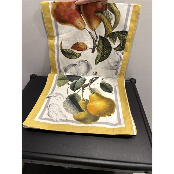 Williams Sonoma Country Fruits Table Runner Cotton Moldova - Picture 3 of 7